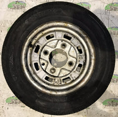 Steel wheel & tyre; 155 R13, 4 Stud- 140MM PCD