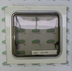 Polyvision framed window inc. blind & fly screen 630x580mm