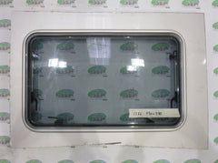 Polyvision framed window inc. blind & fly screen 930x580mm