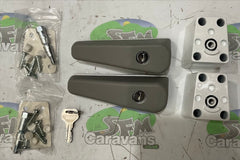 Milenco Cab Door Deadlock - Twin Pack