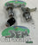 Gas locker door compression locks