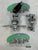 Gas locker door compression locks