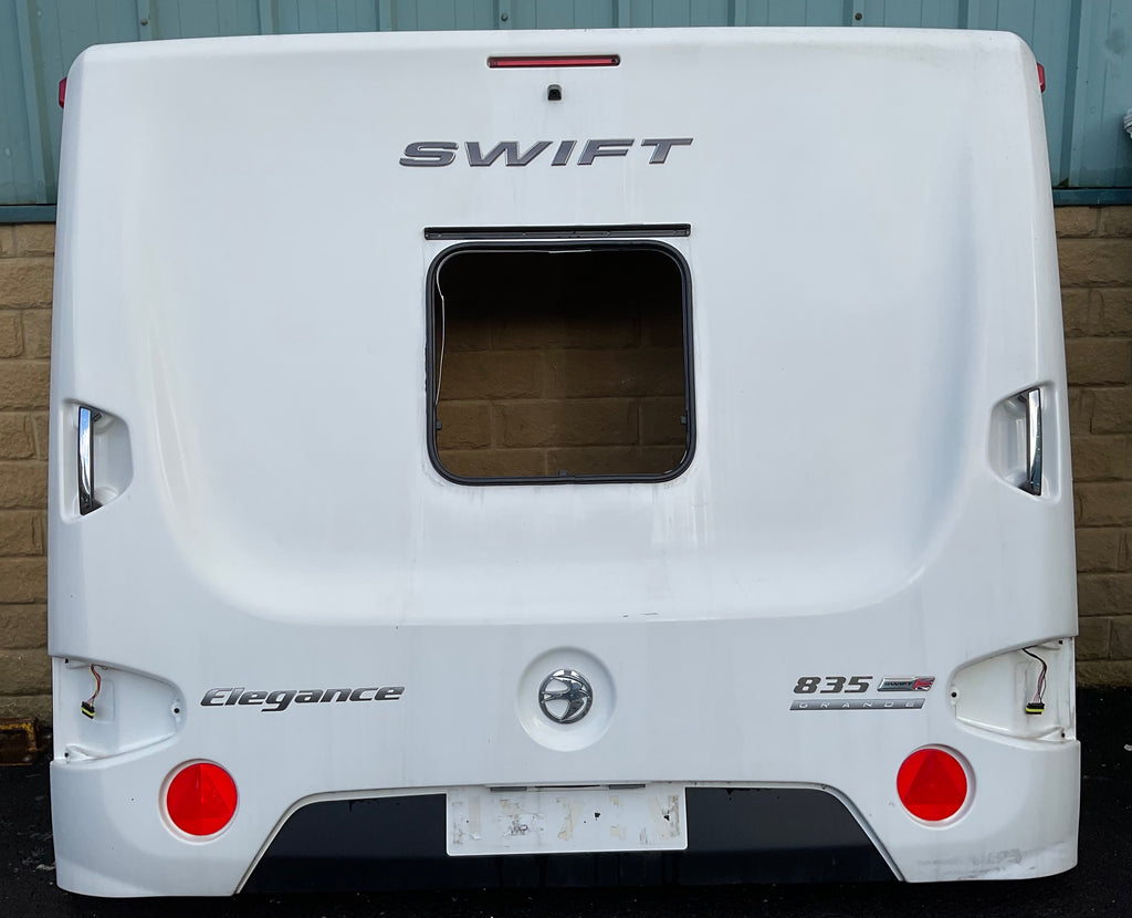 Swift Caravan Rear Swift rear panel | SFM Caravans