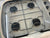 Spinflo Argent R/H 4 burner hob in cream