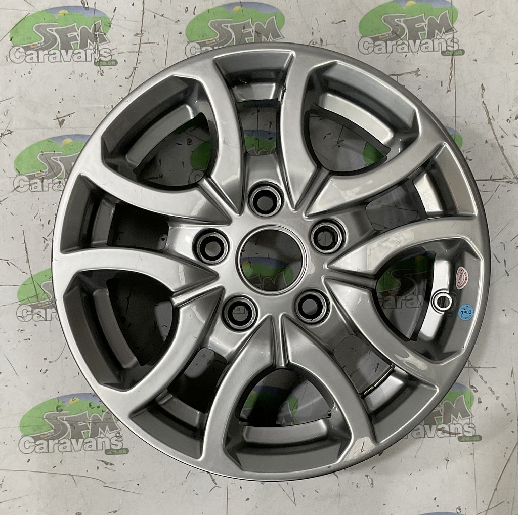 Swift group alloy wheel; 14", 5 stud SFM Caravans