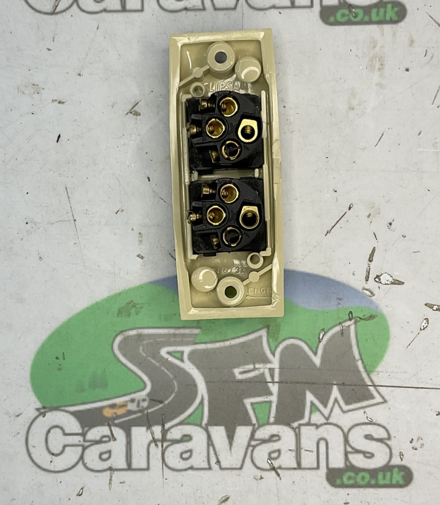 Clipsal Sensor Rocker Clipsal Double Rocker Switch | SFM Caravans
