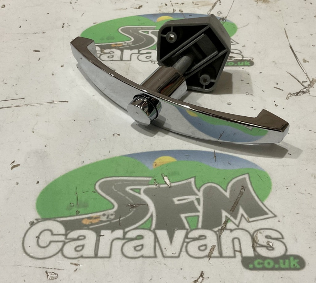 Genuine Swift Motorhome Caravan Cupboard Locker Catch Handle - Matt Chrome