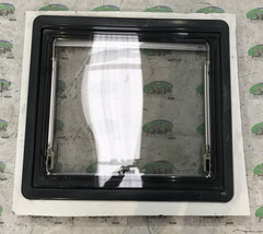 Seitz framed window inc. blind & flyscreen 695x630mm
